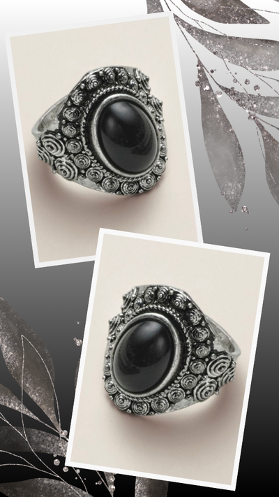 Boho Eclipse Statement Ring