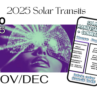 Solar transit report (sagittarius szn)