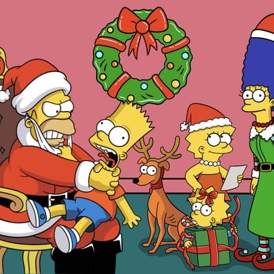 Krusty christmas print