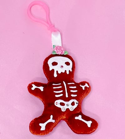GingerDead Rose Bag Charm