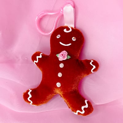 Gingerbread bag charm