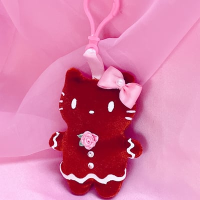 Hello gingerbread bag charm