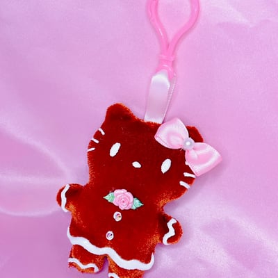 Hello gingerbread bag charm