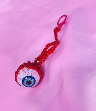 Plucked Eyeball Bag Charm