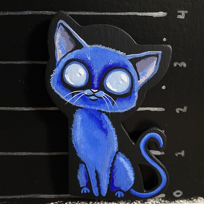 THE ENEMY MOZZARELLA LOG Kitty Magnet