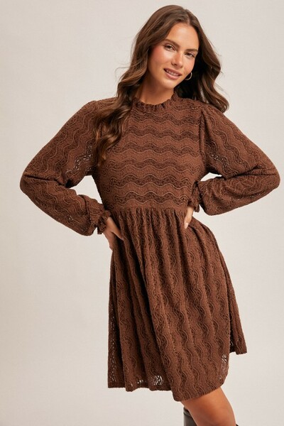 Mocha Lace Dress