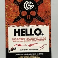 Pennywise 1/1 sketch card - Thumbnail 1