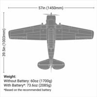 E-flite EFL08750 SNJ-5/AT-6 Texan 1.5m BNF Basic RC Airplane with SAFE Select - Thumbnail 7