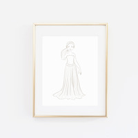 Fashion Style Commission in Sketch or Full Color Style - Thumbnail 3