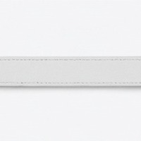  2-Row Standard Cone Stud Bracelet Made in White Leather Handmade Punk Bracelet - Thumbnail 4