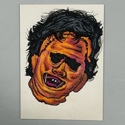 Leatherface 1/1 sketch card