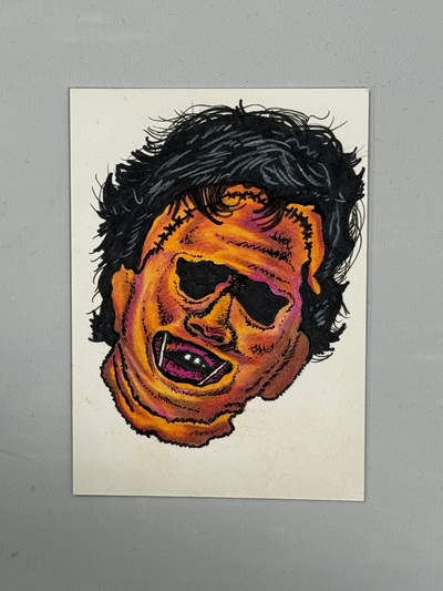 Leatherface 1/1 sketch card