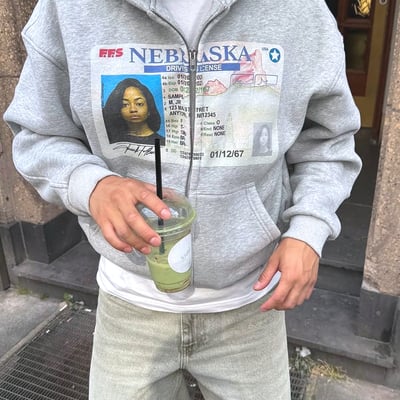 Nebraska id graphic zip hoodie