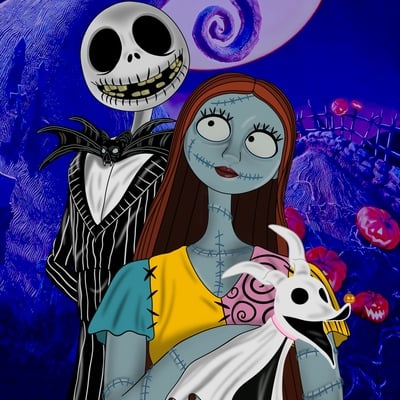 Nightmare family portrait print