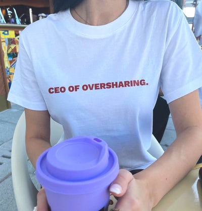 Free Shipping-CEO OF OVERSHARING TEE
