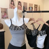 Sexy lace-trimmed camisole - Thumbnail 1