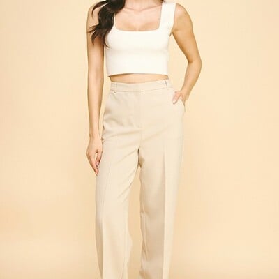 Wide leg trouser