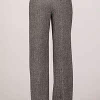 Herringbone Wide Leg Trouser - Thumbnail 3