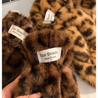 Leopard Nail Gloves Plush Gloves - Thumbnail 8