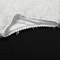 Korean Fashion Fluffy White Shorts - Thumbnail 6