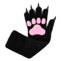 Animal Claw Nail Gloves Long Plush Gloves - Thumbnail 7