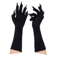 Animal Claw Nail Gloves Long Plush Gloves - Thumbnail 6