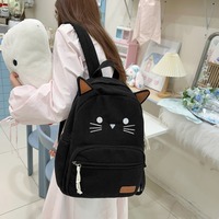Cuet Cat Ears Corduroy Backpack - Thumbnail 4