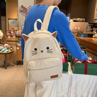 Cuet Cat Ears Corduroy Backpack - Thumbnail 6