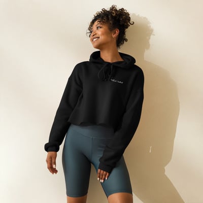 Modern minimal cropped hoodie  perfect for athleisure & casual wear