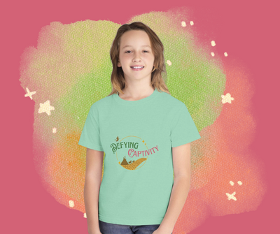 Kids Defying Captivity 100% Cotton Campaign Logo Tee 