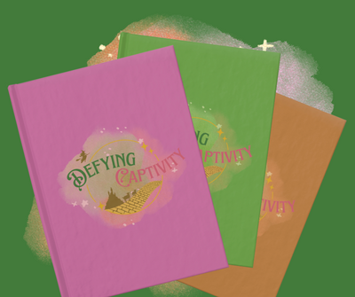 Rule-lined Hardcover Animal-friendly Defying Captivity Logo Journal 