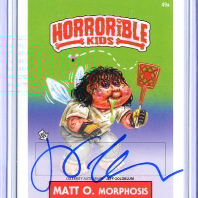 Horrorible kids jeff goldblum - celebrity auto card - Thumbnail 1