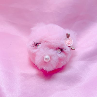 Rose bear hair clip & pin