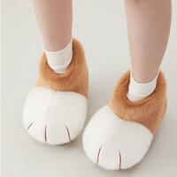 Cute Cat Paw Plush Boots - Thumbnail 1