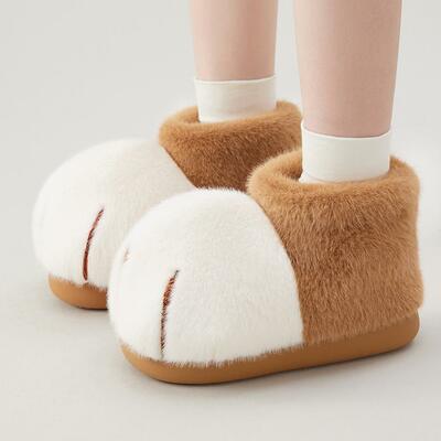 Cute cat paw plush boots