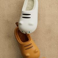 Cute Garfield Cat Fleece Slippers - Thumbnail 7