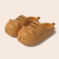 Cute Garfield Cat Fleece Slippers - Thumbnail 2