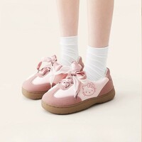 Cute Kitty Fleece Shoes - Thumbnail 1