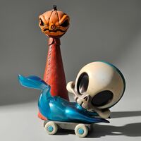 ArTToy by B.Peters (Circus Posterus) "Crimson Tall Greeter"  - Thumbnail 6