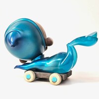 ArTToy by B. Peters (Circus Posterus) "Blue Twighlight Pull-Cart Skelve"  - Thumbnail 3