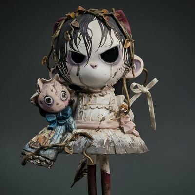 Arttoy by ramón pla & silvia pérez "swamp girl (custom munny kidrobot)"