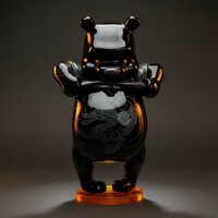 ArTToy by Jee Saya & Hundred Demons "Tatpooh BLK Gallery (41 cm/16 in)" - Thumbnail 8