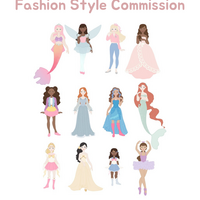 Fashion Style Commission in Sketch or Full Color Style - Thumbnail 4