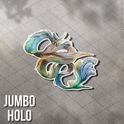 Koi Dragon - Jumbo Holo Sticker