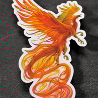 Phoenix Dragon - Jumbo Holo Sticker - Thumbnail 1