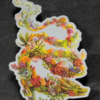 Succulent Dragon - Jumbo Holo Sticker - Thumbnail 1