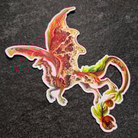 Pomegranate Dragon - Jumbo Holo Sticker - Thumbnail 1