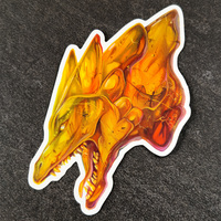 Amber Dragon - Jumbo Holo Sticker - Thumbnail 2