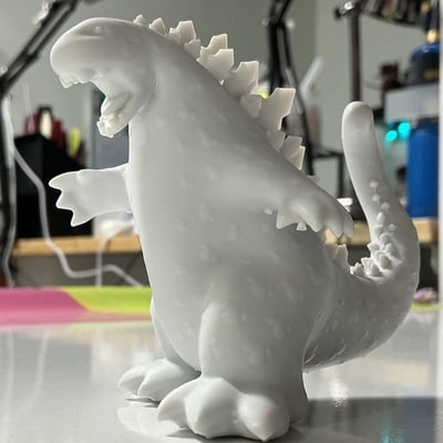 Gawaiiza figure, unpainted, with atomic blast accessory