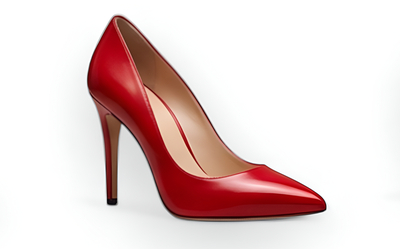Crafted Leather Classic Luxury Handcrafted Women’s High Heel Pointed Toe Red Leather Dress Shoes